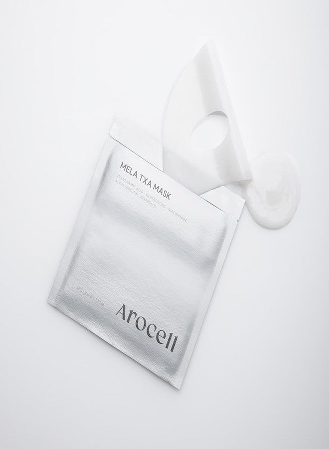 AROCELL OFFICIAL قناع الوجه أروسيل ميلاترانكس مع حمض الترانيكساميك، قناع ورقي مرطب وملطف (4 قطع) - Image 2